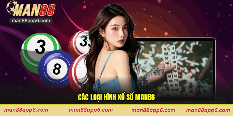 Các loại hình xổ số Man88