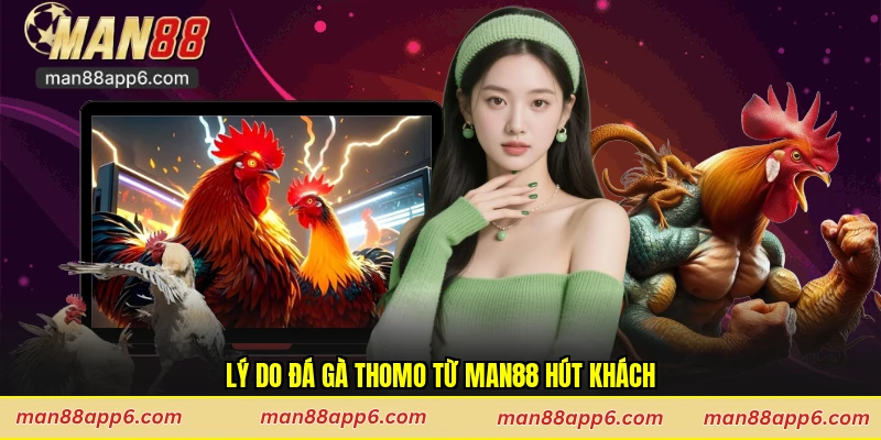 Lý do đá gà Thomo từ Man88 hút khách